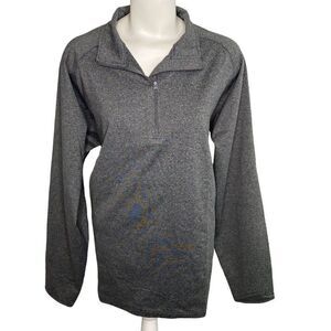 Sport-Tek Sport-Wick Fleece Jacket Women's‎ XL Gray Zip Long-Sleeve Stretch NWOT